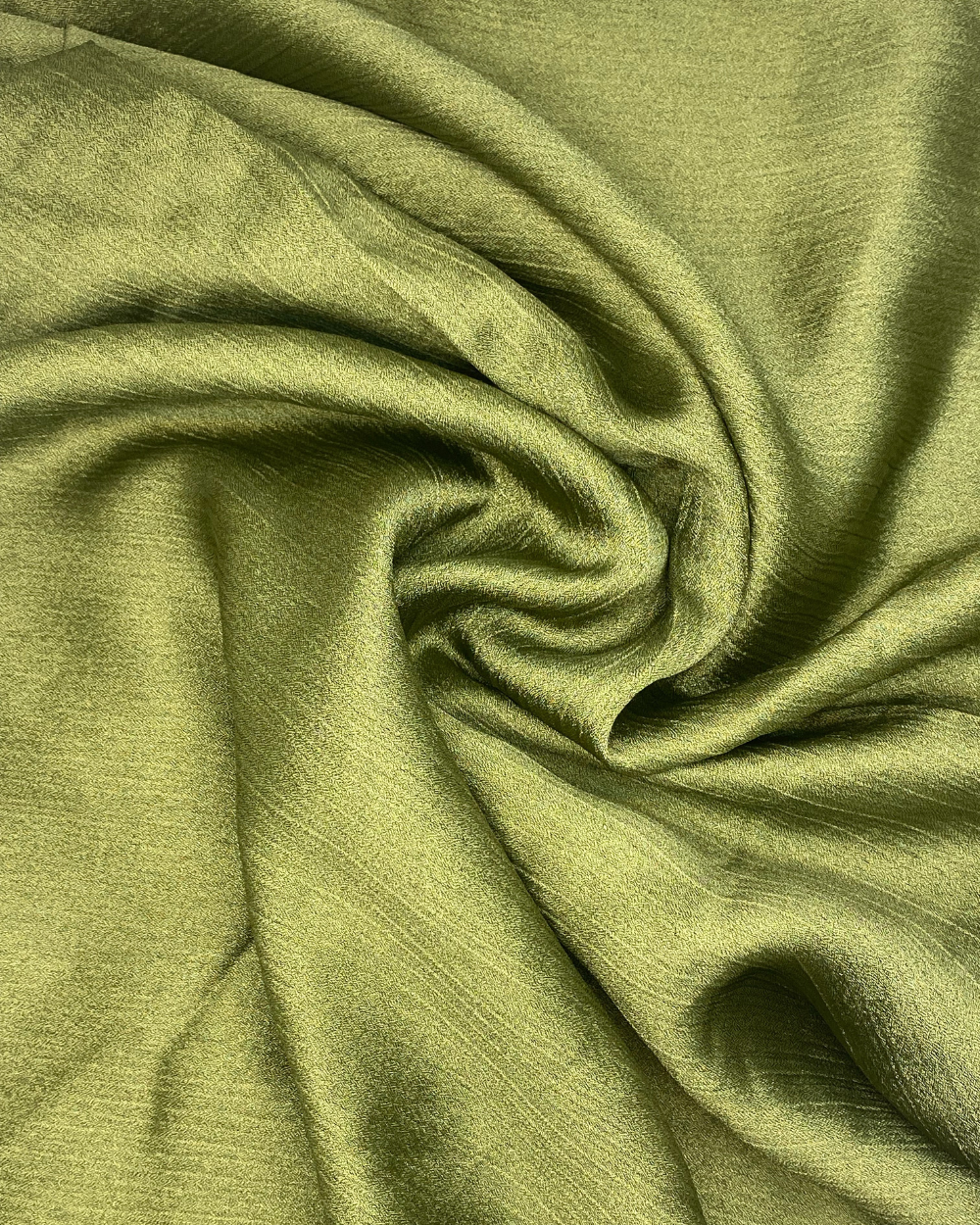 Crinkle Silk - Apple Green