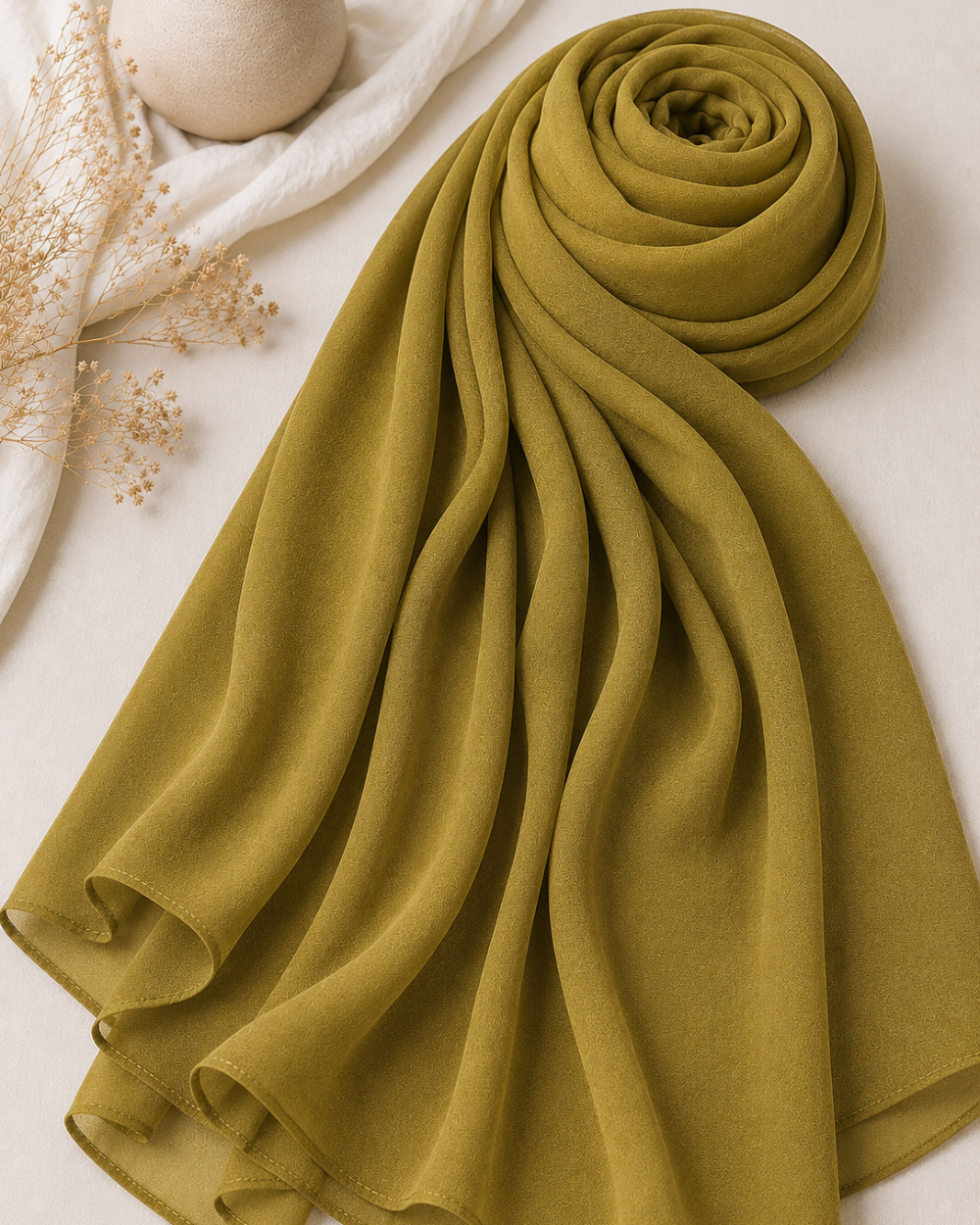 Georgette Hijab - Dhaani Green