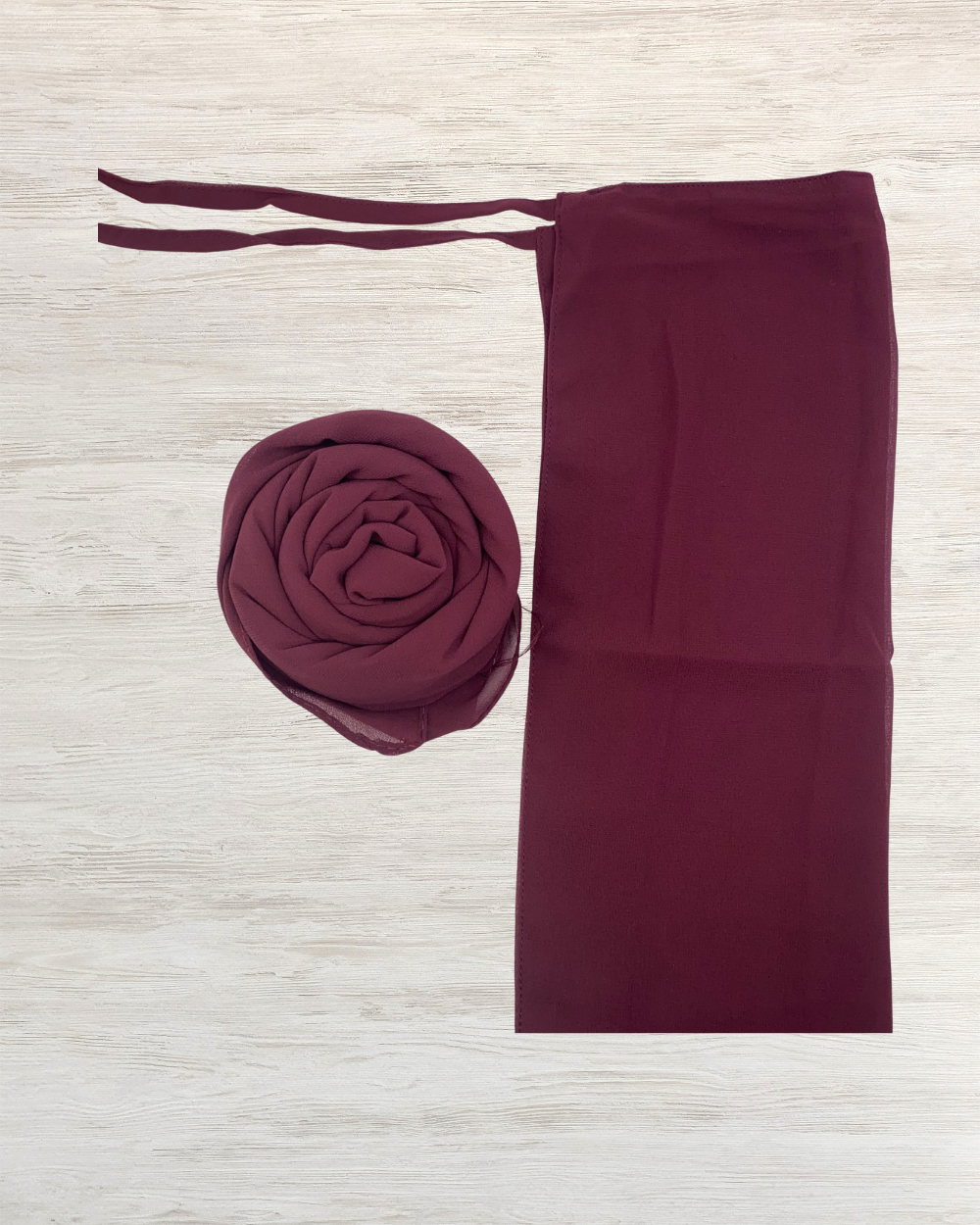 Georgette Niqab - Burgandy