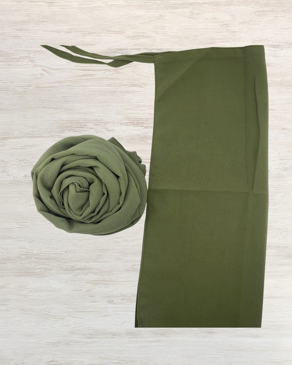 Georgette Niqab - Green