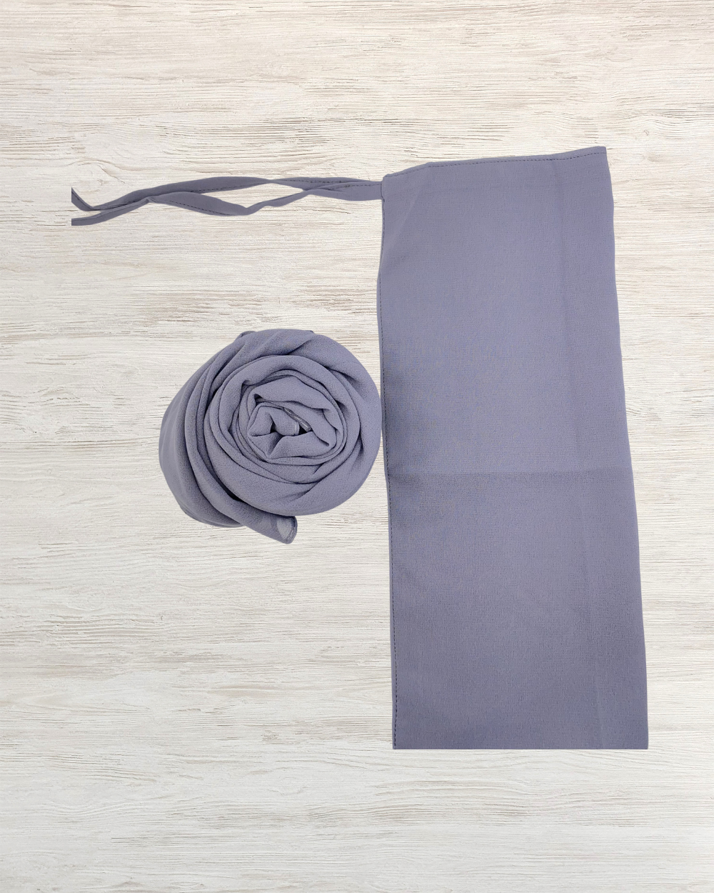 Georgette Niqab - Mid Gray
