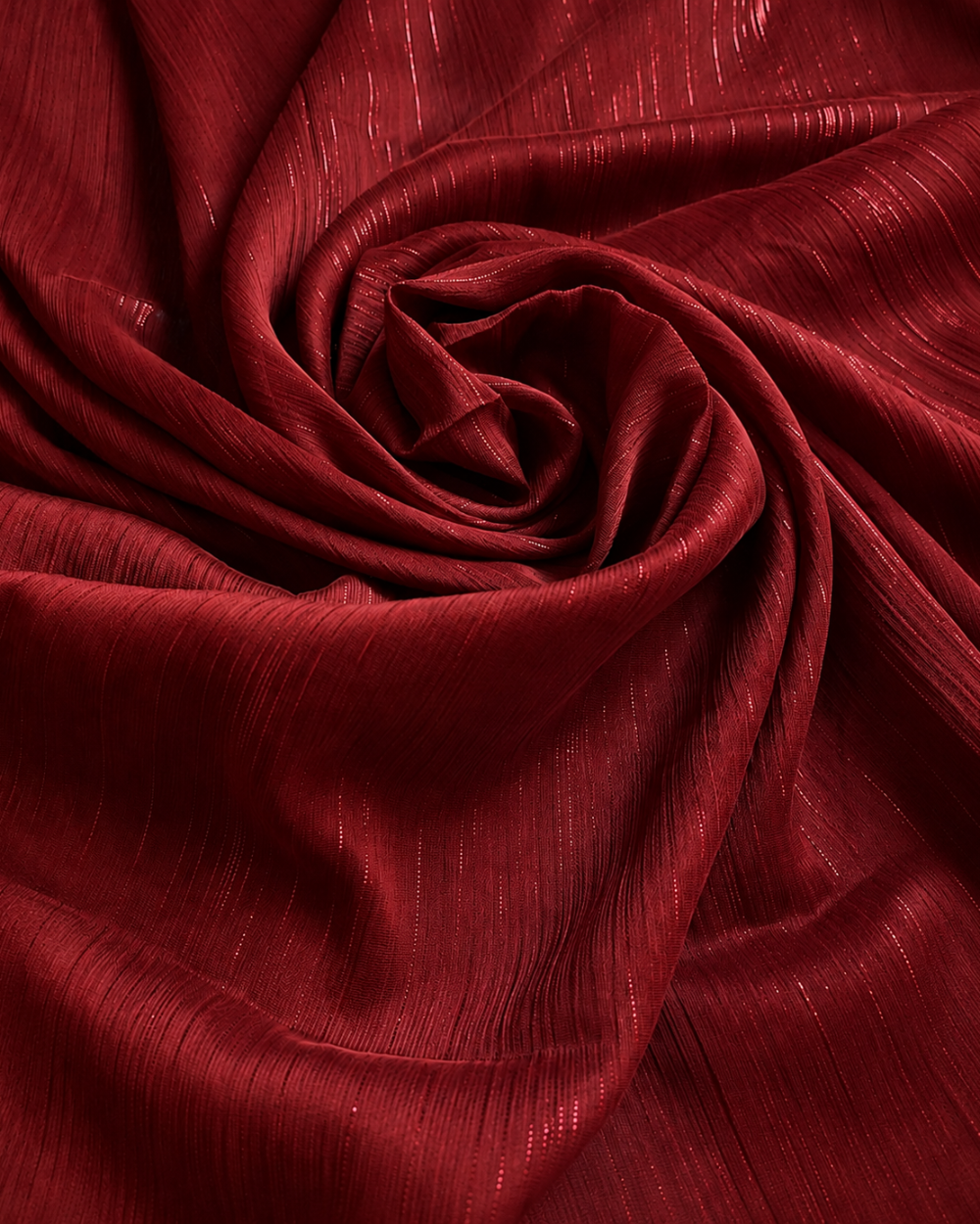 Metallic Chiffon - Maroon