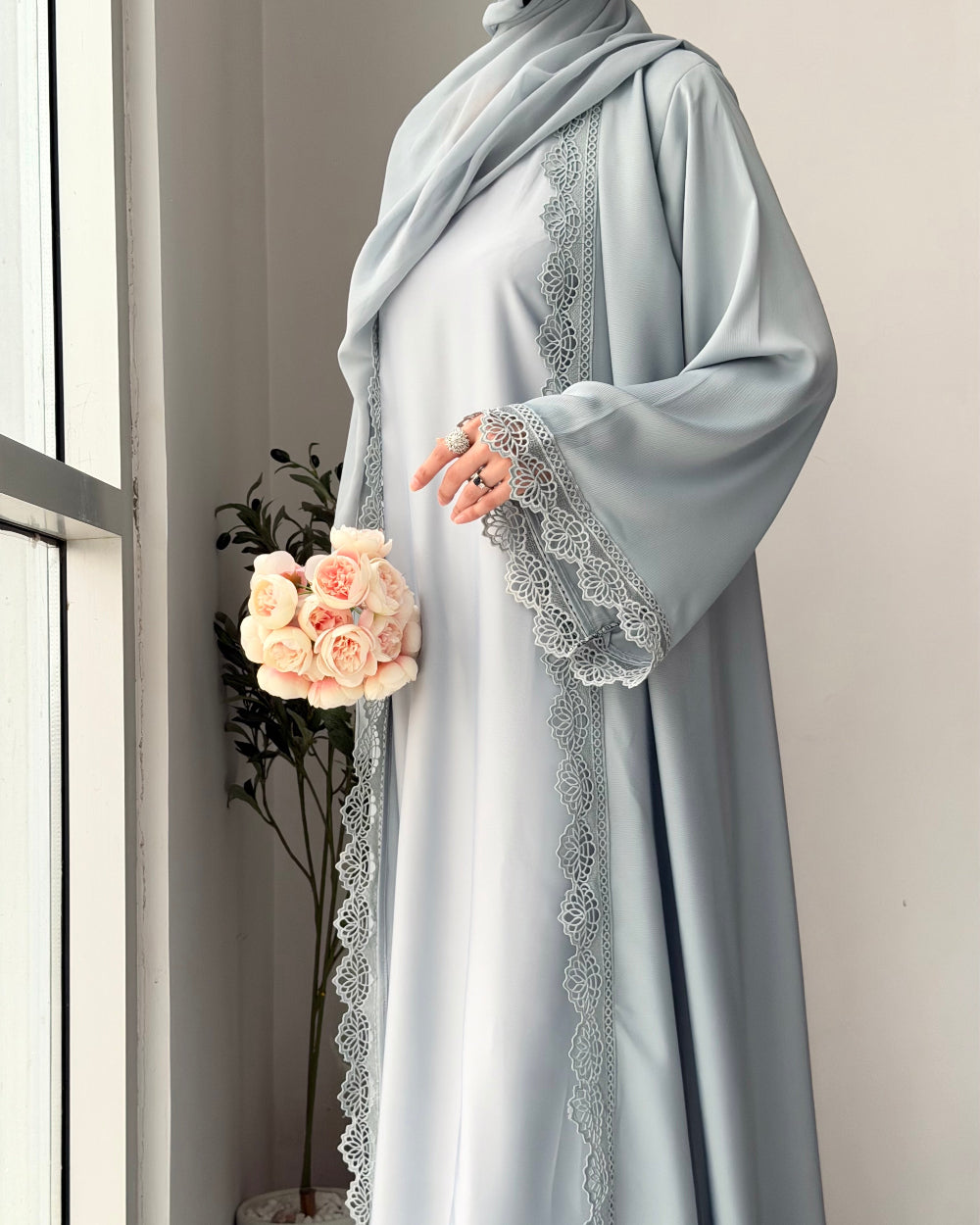 Laced Nida Abayas