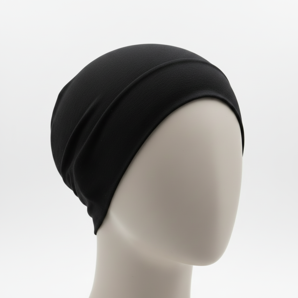 Black Hijab Cap