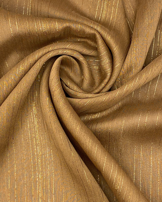 Metallic Chiffon - Brown