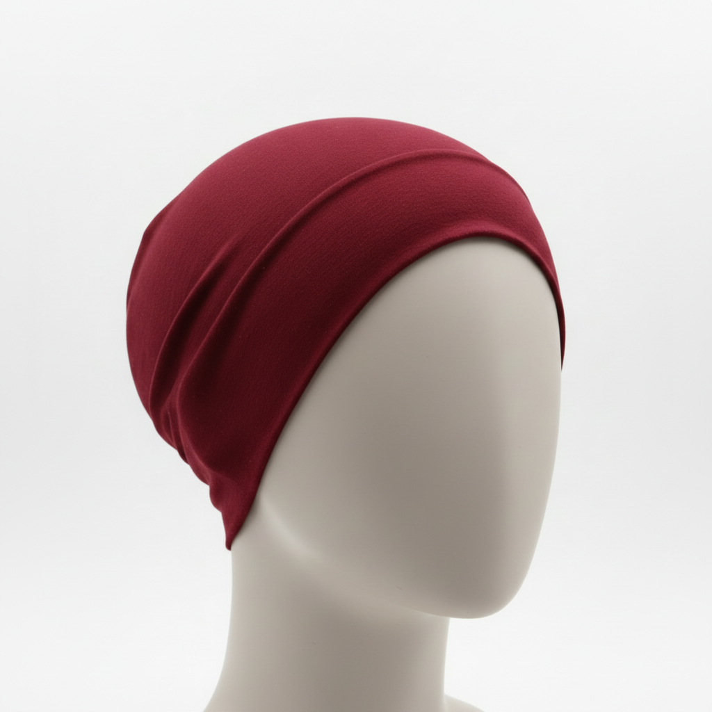 Burgundy Hijab Cap