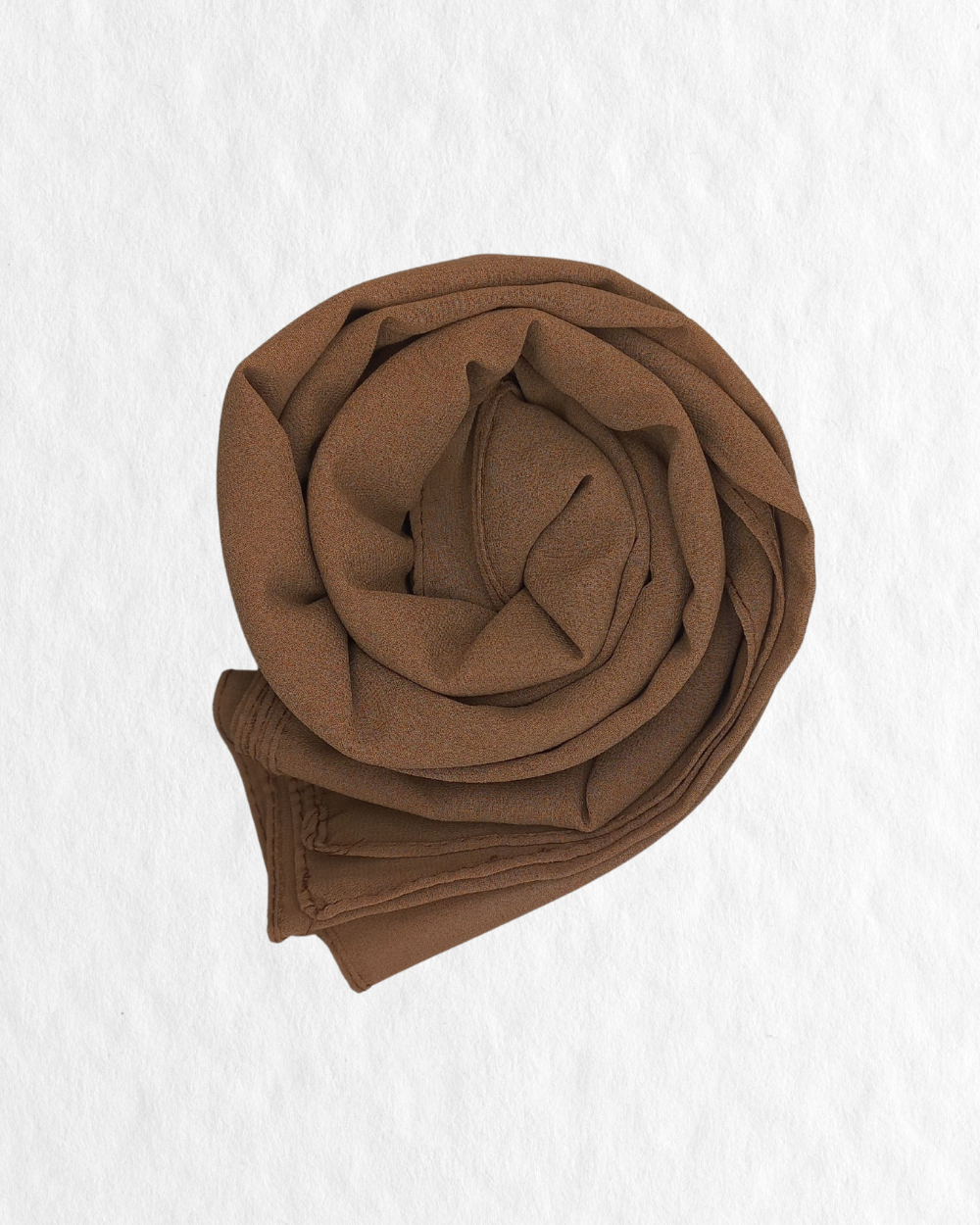 Georgette Hijab - Caramel Brown