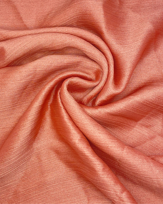 Crinkle Silk - Coral Pink
