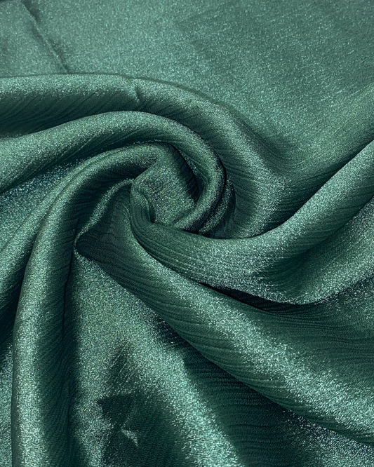 Crinkle Silk - Dark Aquamarine