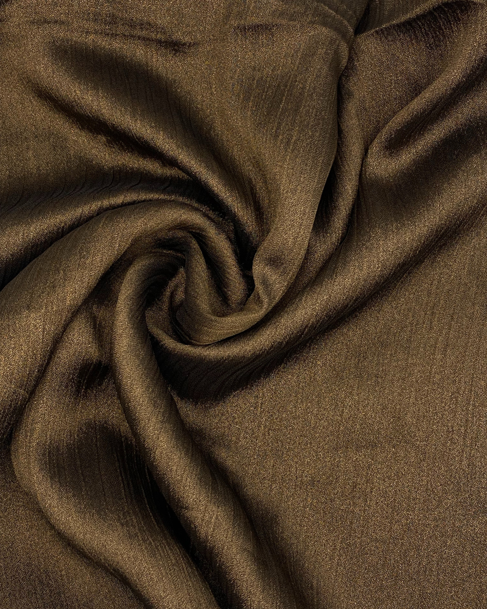 Crinkle Silk - Dark Brown