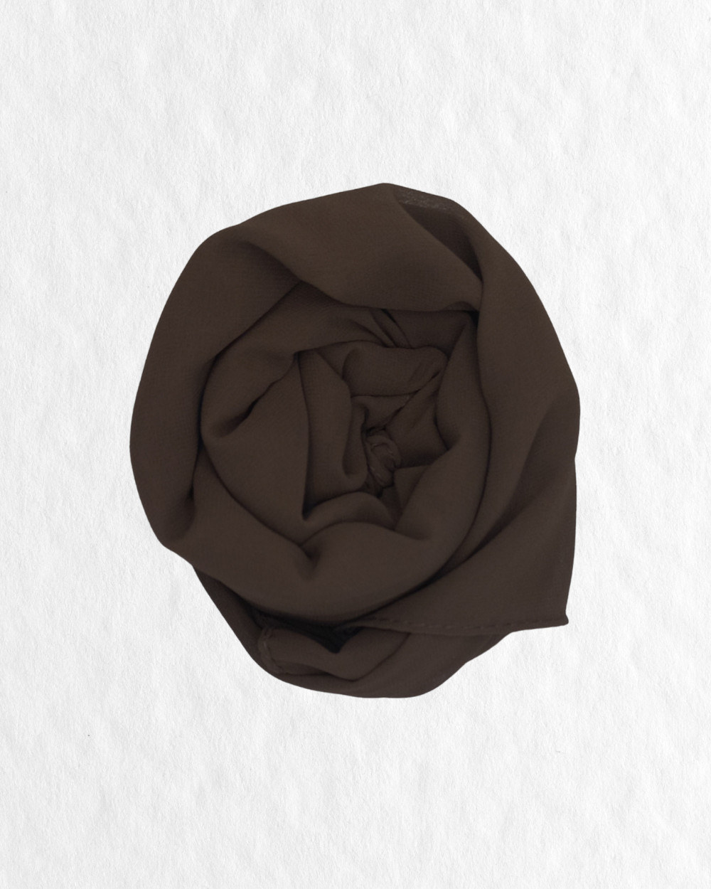 Georgette Hijab - Dark Brown