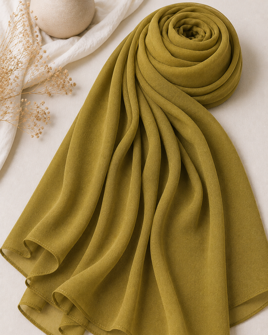 Georgette Hijab - Dhaani Green