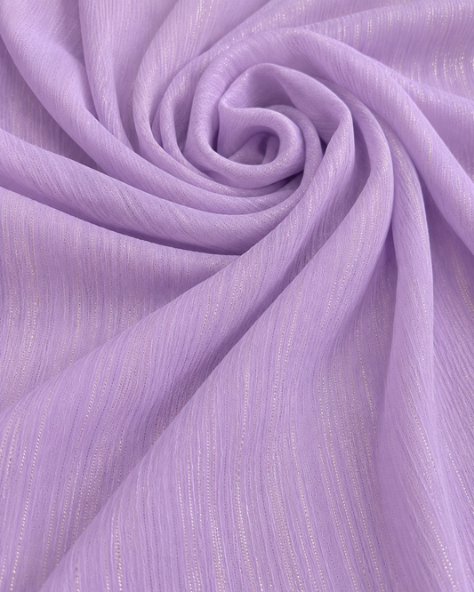 Metallic Chiffon - Lilac