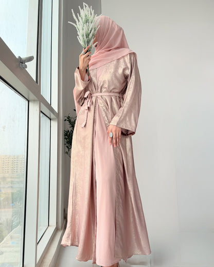 Arabic Shimmer Abaya - Lilac