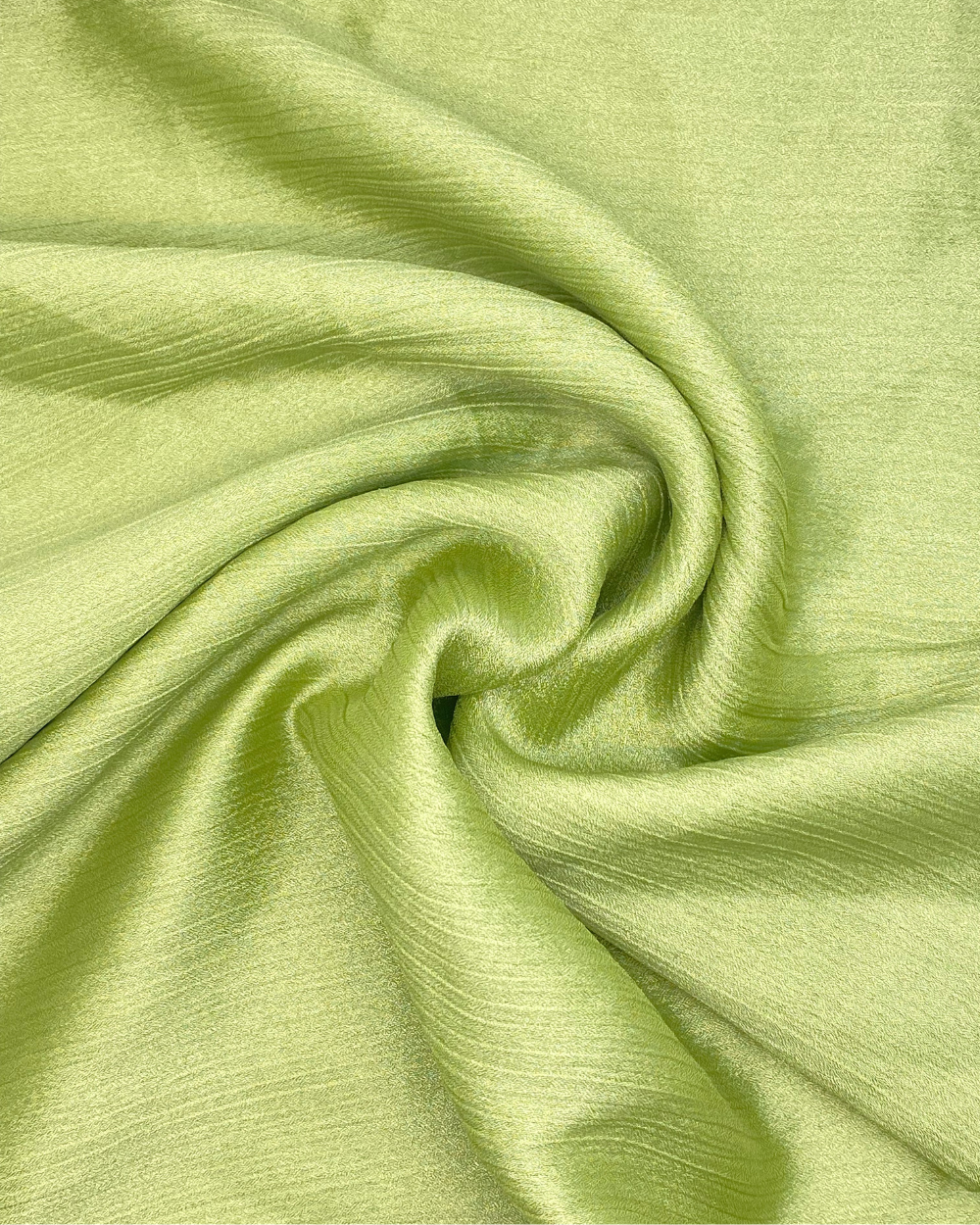 Crinkle Silk - Limerick Green