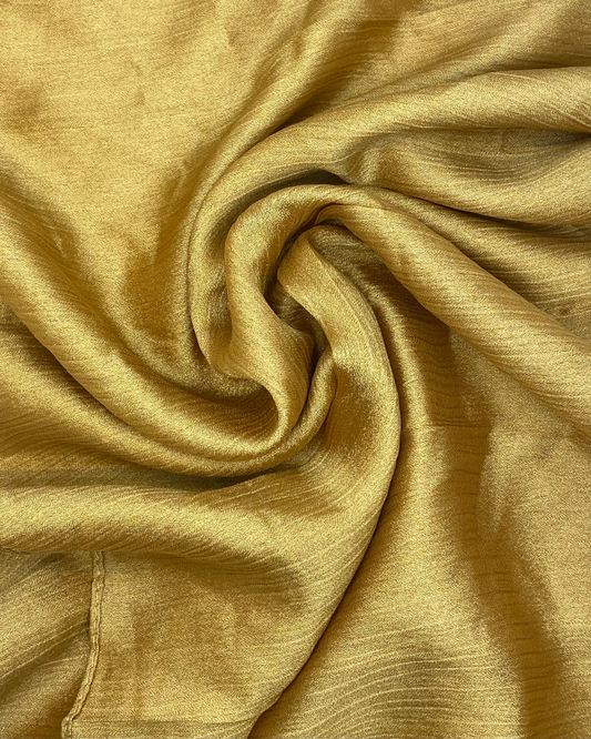 Crinkle Silk - Metallic Gold