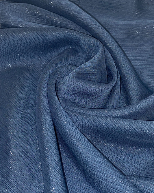 Crinkle Silk - Navy Blue