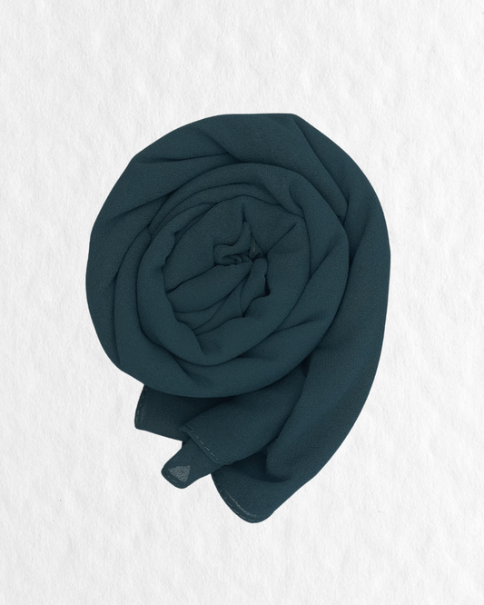 Georgette Hijab - Ocean Blue