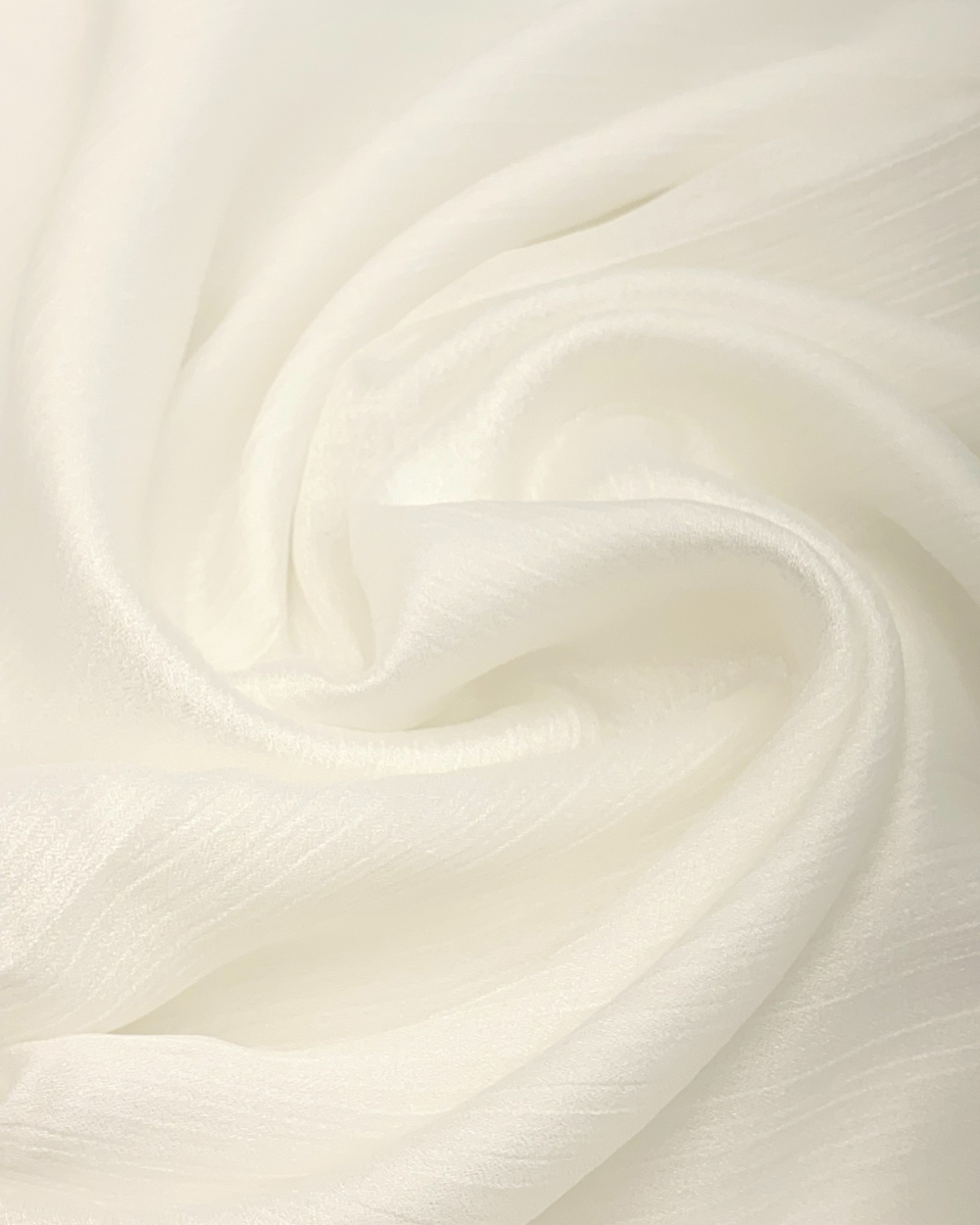 Crinkle Silk - White
