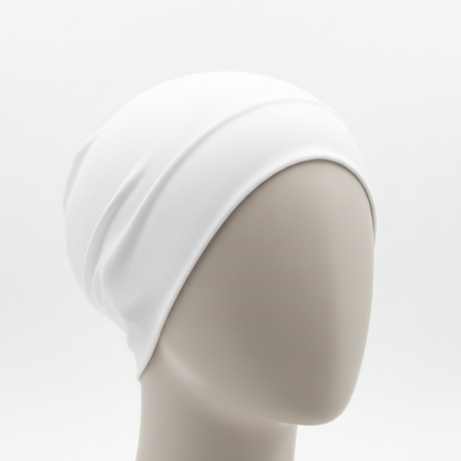 White Hijab Cap