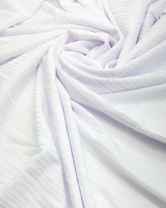 Ribbed Jersey - White