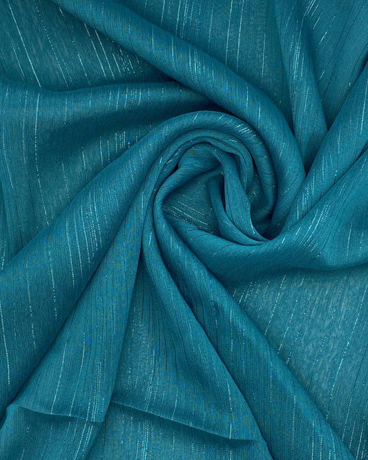 Metallic Chiffon - Zinc