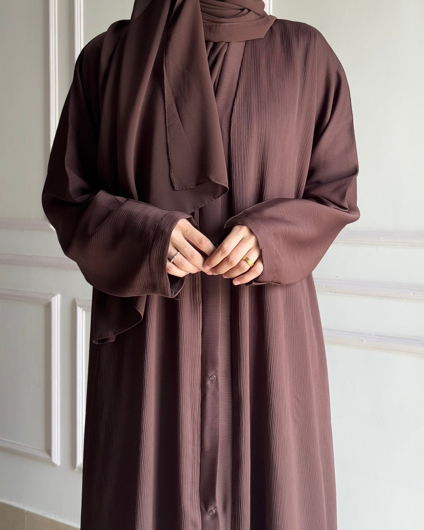 Zoom Nida Abaya - Brown