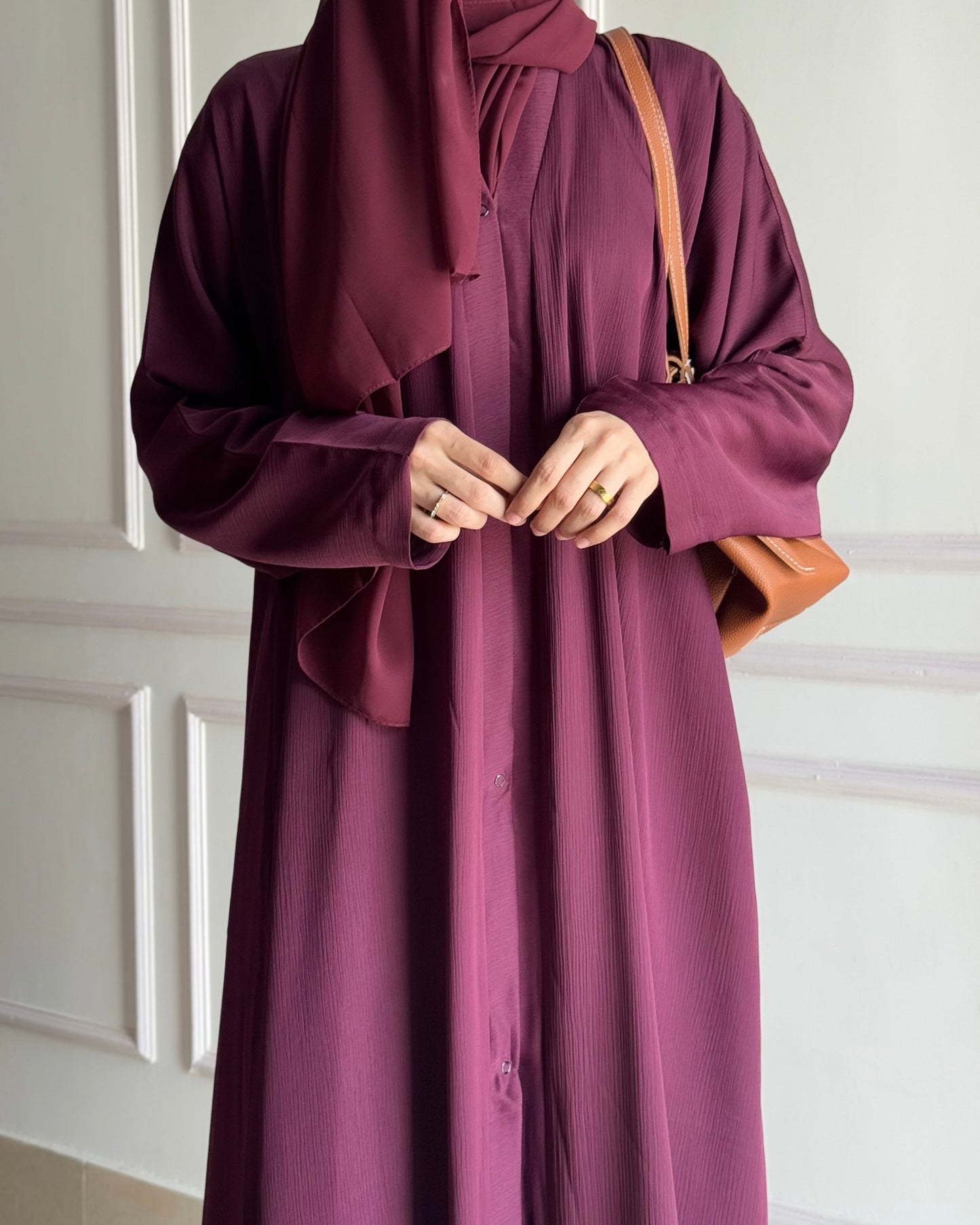 Zoom Nida Abaya - Burgandy