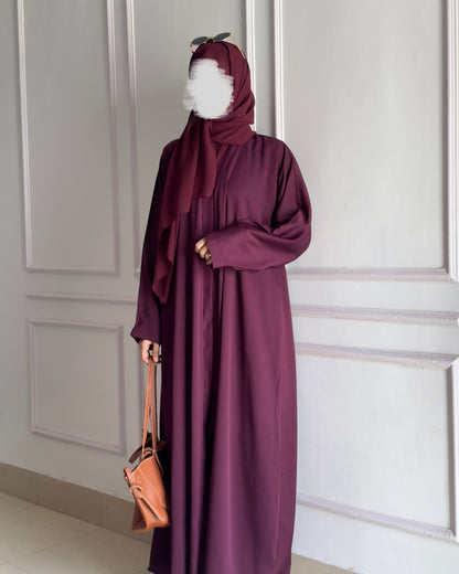Zoom Nida Abaya - Burgandy