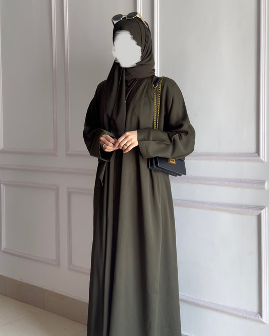 Zoom Nida Abaya - Olive Green