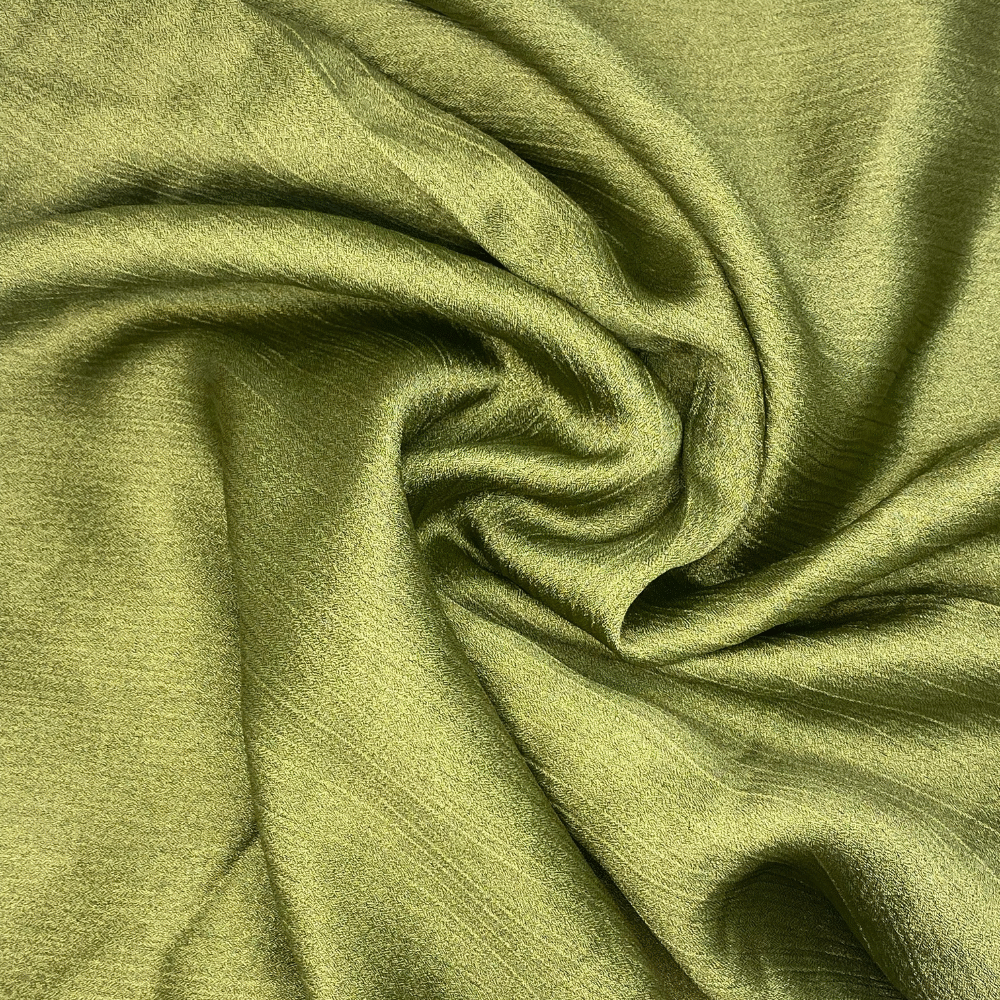 Crinkle Silk - Apple Green