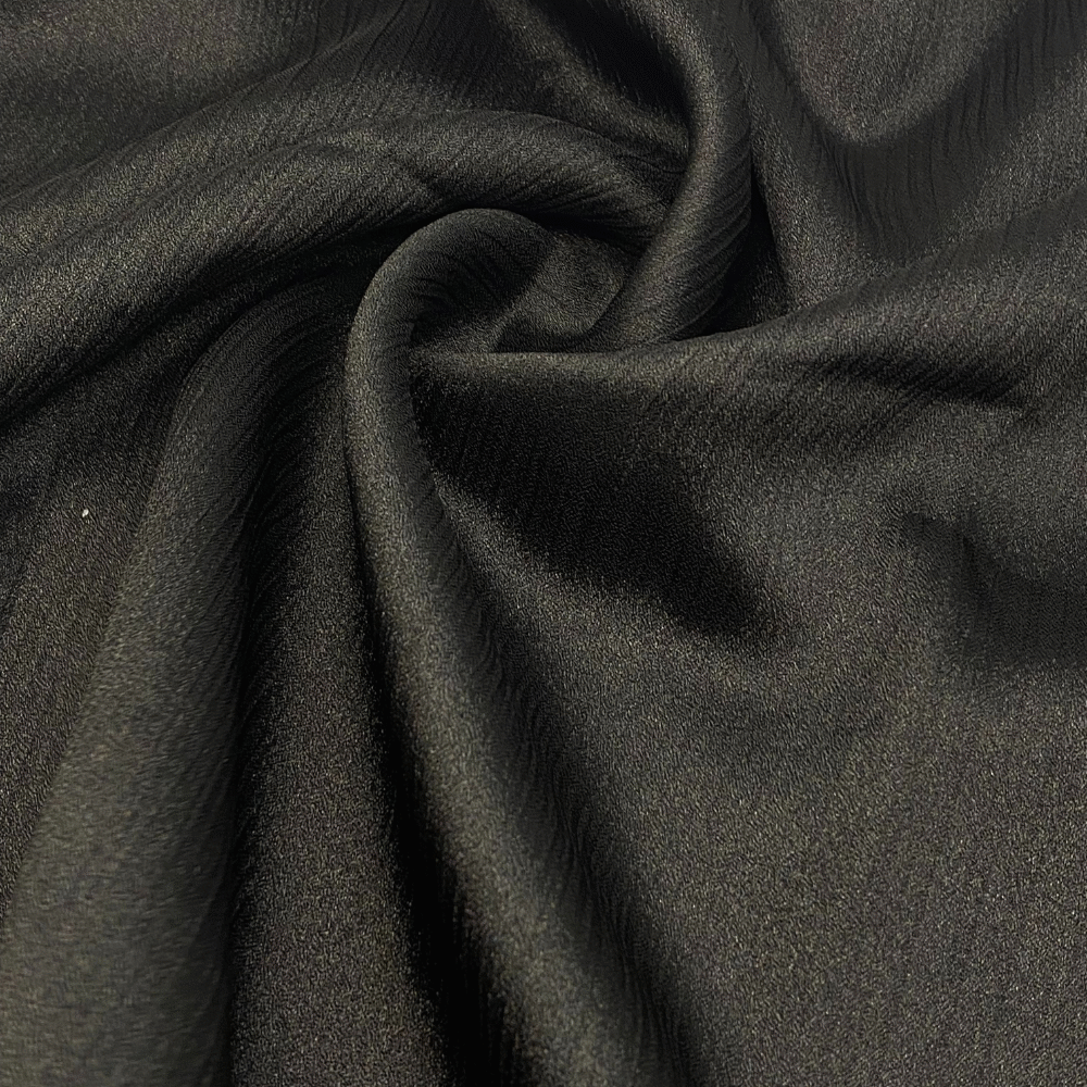 Crinkle Silk - Black